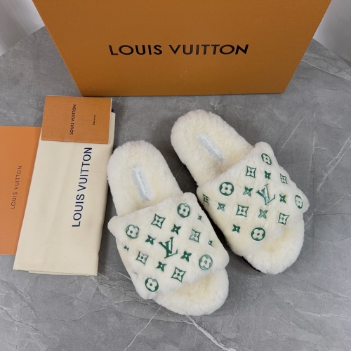 Cheap Louis Vuitton Slippers For Women #1266721 Replica Wholesale [$85.00 USD] [ITEM#1266721] on Replica Louis Vuitton Slippers