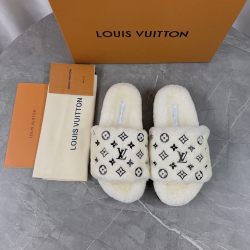 Cheap Louis Vuitton Slippers For Women #1266724 Replica Wholesale [$85.00 USD] [ITEM#1266724] on Replica Louis Vuitton Slippers