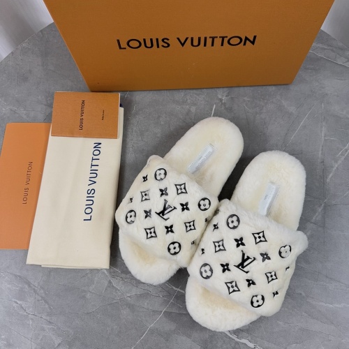 Cheap Louis Vuitton Slippers For Women #1266724 Replica Wholesale [$85.00 USD] [ITEM#1266724] on Replica Louis Vuitton Slippers