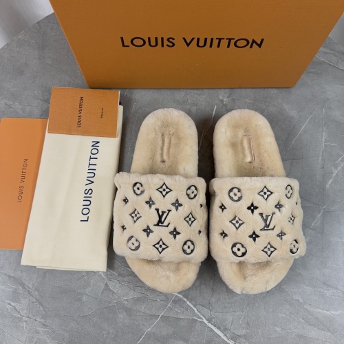 Cheap Louis Vuitton Slippers For Women #1266727 Replica Wholesale [$85.00 USD] [ITEM#1266727] on Replica Louis Vuitton Slippers