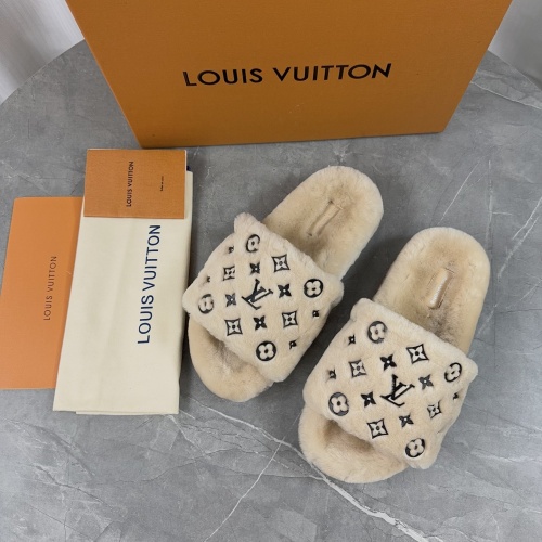 Cheap Louis Vuitton Slippers For Women #1266727 Replica Wholesale [$85.00 USD] [ITEM#1266727] on Replica Louis Vuitton Slippers