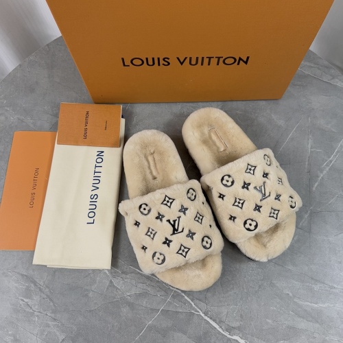 Cheap Louis Vuitton Slippers For Women #1266727 Replica Wholesale [$85.00 USD] [ITEM#1266727] on Replica Louis Vuitton Slippers