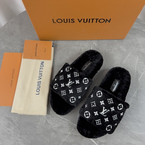 Cheap Louis Vuitton Slippers For Women #1266729 Replica Wholesale [$85.00 USD] [ITEM#1266729] on Replica Louis Vuitton Slippers