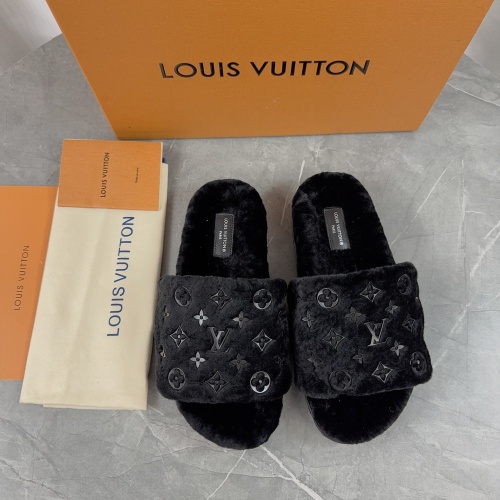 Cheap Louis Vuitton Slippers For Women #1266733 Replica Wholesale [$85.00 USD] [ITEM#1266733] on Replica Louis Vuitton Slippers