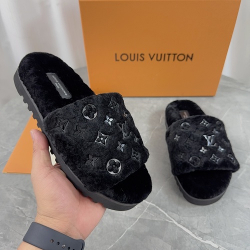 Cheap Louis Vuitton Slippers For Women #1266733 Replica Wholesale [$85.00 USD] [ITEM#1266733] on Replica Louis Vuitton Slippers