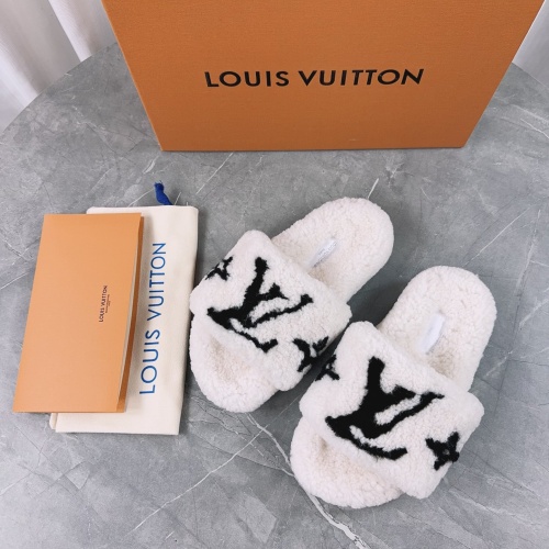 Cheap Louis Vuitton Slippers For Women #1266734 Replica Wholesale [$85.00 USD] [ITEM#1266734] on Replica Louis Vuitton Slippers