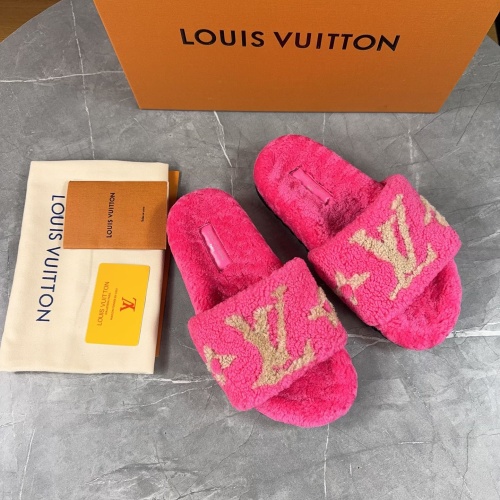 Cheap Louis Vuitton Slippers For Women #1266745 Replica Wholesale [$85.00 USD] [ITEM#1266745] on Replica Louis Vuitton Slippers