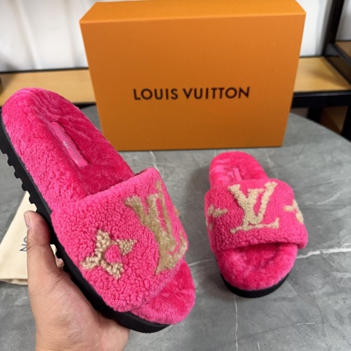 Cheap Louis Vuitton Slippers For Women #1266745 Replica Wholesale [$85.00 USD] [ITEM#1266745] on Replica Louis Vuitton Slippers