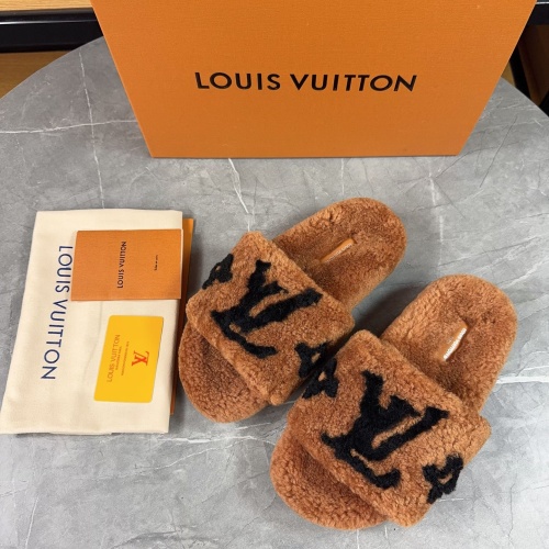 Cheap Louis Vuitton Slippers For Women #1266746 Replica Wholesale [$85.00 USD] [ITEM#1266746] on Replica Louis Vuitton Slippers