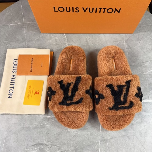 Cheap Louis Vuitton Slippers For Women #1266746 Replica Wholesale [$85.00 USD] [ITEM#1266746] on Replica Louis Vuitton Slippers