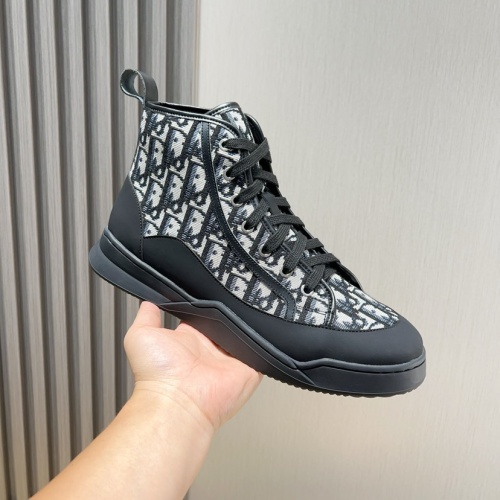 Cheap Christian Dior High Top Shoes For Men #1266749 Replica Wholesale [$102.00 USD] [ITEM#1266749] on Replica Christian Dior High Top Shoes