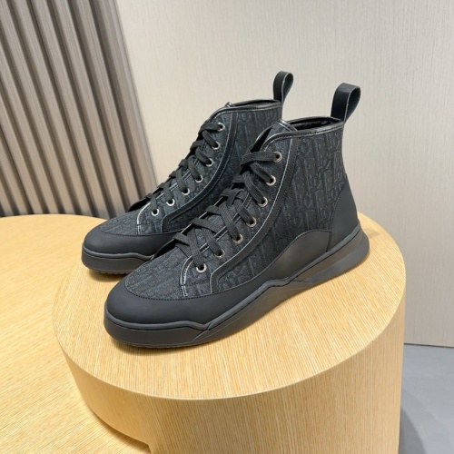 Cheap Christian Dior High Top Shoes For Men #1266750 Replica Wholesale [$102.00 USD] [ITEM#1266750] on Replica Christian Dior High Top Shoes