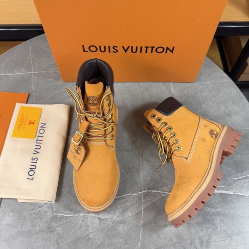 Cheap Louis Vuitton Boots For Women #1266764 Replica Wholesale [$128.00 USD] [ITEM#1266764] on Replica Louis Vuitton Boots