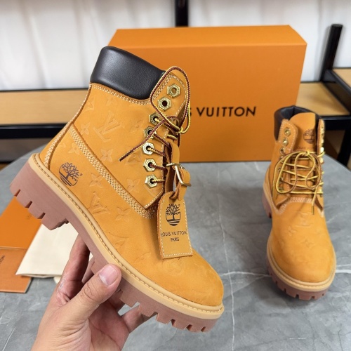 Cheap Louis Vuitton Boots For Women #1266764 Replica Wholesale [$128.00 USD] [ITEM#1266764] on Replica Louis Vuitton Boots