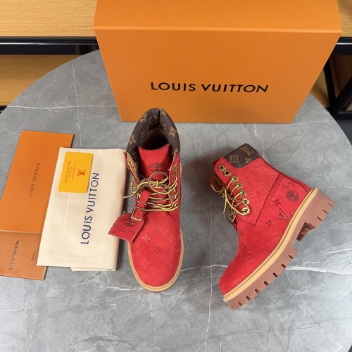 Cheap Louis Vuitton Boots For Women #1266766 Replica Wholesale [$128.00 USD] [ITEM#1266766] on Replica Louis Vuitton Boots