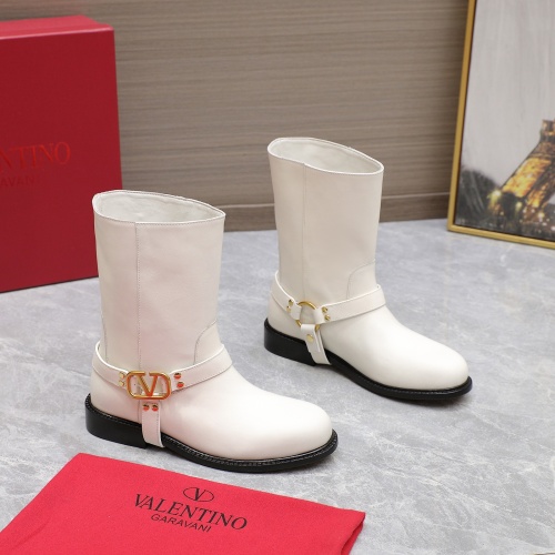 Cheap Valentino Boots For Women #1266789 Replica Wholesale [$150.00 USD] [ITEM#1266789] on Replica Valentino Boots