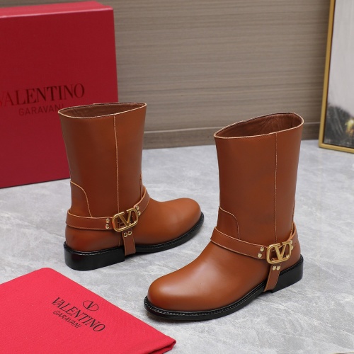 Cheap Valentino Boots For Women #1266792 Replica Wholesale [$150.00 USD] [ITEM#1266792] on Replica Valentino Boots