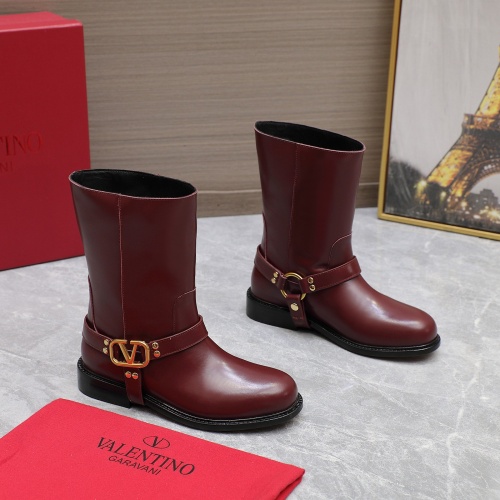 Cheap Valentino Boots For Women #1266793 Replica Wholesale [$150.00 USD] [ITEM#1266793] on Replica Valentino Boots