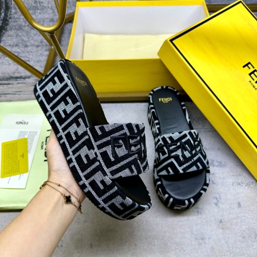 Cheap Fendi Slippers For Women #1266826 Replica Wholesale [$82.00 USD] [ITEM#1266826] on Replica Fendi Slippers