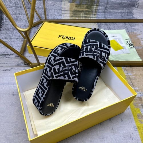 Cheap Fendi Slippers For Women #1266826 Replica Wholesale [$82.00 USD] [ITEM#1266826] on Replica Fendi Slippers