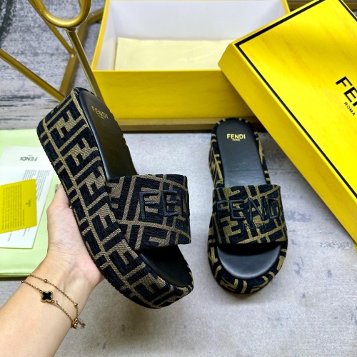 Cheap Fendi Slippers For Women #1266828 Replica Wholesale [$82.00 USD] [ITEM#1266828] on Replica Fendi Slippers