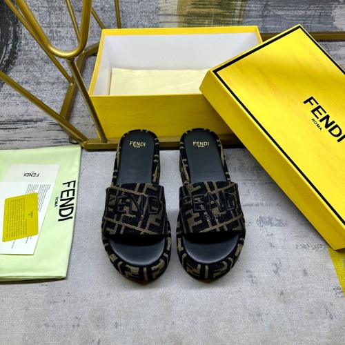 Cheap Fendi Slippers For Women #1266828 Replica Wholesale [$82.00 USD] [ITEM#1266828] on Replica Fendi Slippers