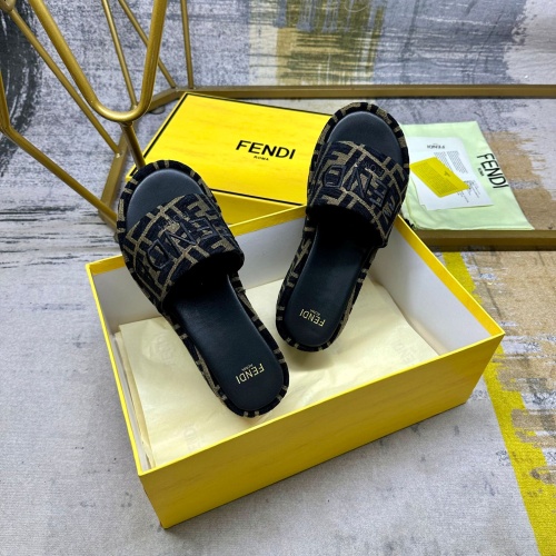 Cheap Fendi Slippers For Women #1266828 Replica Wholesale [$82.00 USD] [ITEM#1266828] on Replica Fendi Slippers