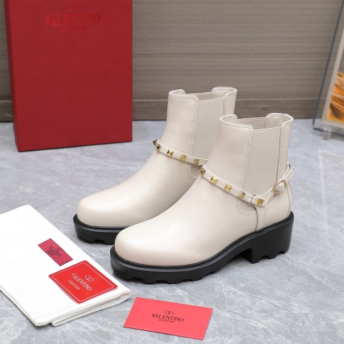 Cheap Valentino Boots For Women #1266837 Replica Wholesale [$130.00 USD] [ITEM#1266837] on Replica Valentino Boots