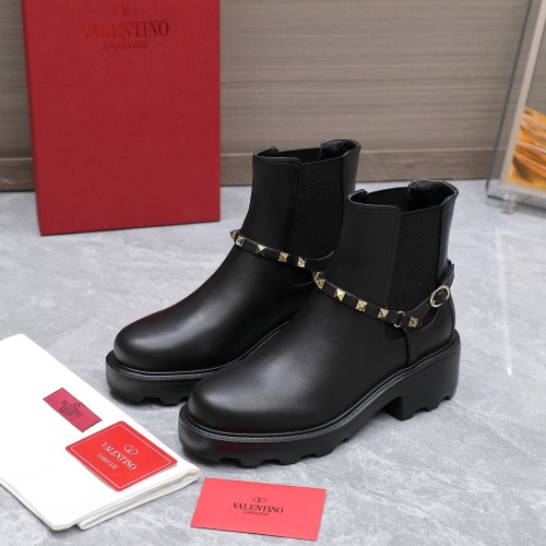 Cheap Valentino Boots For Women #1266839 Replica Wholesale [$130.00 USD] [ITEM#1266839] on Replica Valentino Boots