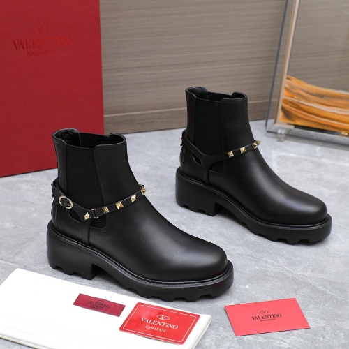 Cheap Valentino Boots For Women #1266839 Replica Wholesale [$130.00 USD] [ITEM#1266839] on Replica Valentino Boots