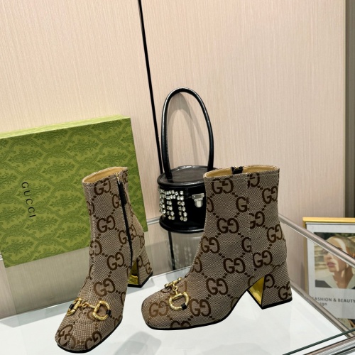 Cheap Gucci Boots For Women #1266853 Replica Wholesale [$100.00 USD] [ITEM#1266853] on Replica 