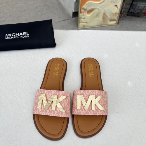 Cheap Michael Kors Slippers For Women #1266863 Replica Wholesale [$82.00 USD] [ITEM#1266863] on Replica Michael Kors Slippers