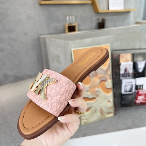 Cheap Michael Kors Slippers For Women #1266863 Replica Wholesale [$82.00 USD] [ITEM#1266863] on Replica Michael Kors Slippers