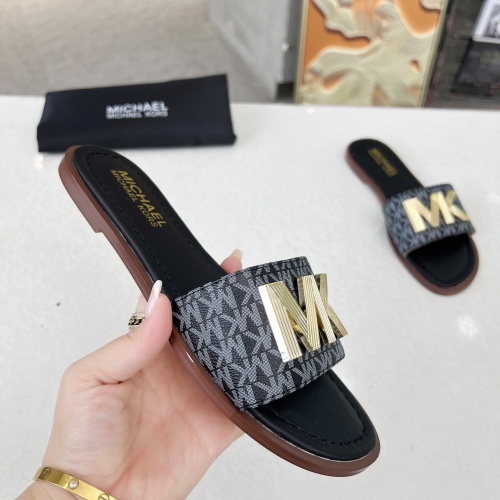 Cheap Michael Kors Slippers For Women #1266876 Replica Wholesale [$82.00 USD] [ITEM#1266876] on Replica Michael Kors Slippers