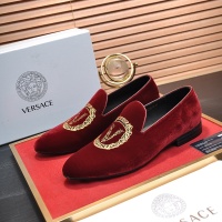 Cheap Versace Leather Shoes For Men #1257471 Replica Wholesale [$85.00 USD] [ITEM#1257471] on Replica Versace Leather Shoes