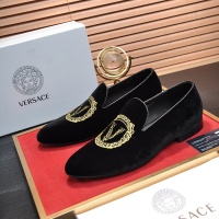 Cheap Versace Leather Shoes For Men #1257472 Replica Wholesale [$85.00 USD] [ITEM#1257472] on Replica Versace Leather Shoes