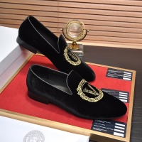 Cheap Versace Leather Shoes For Men #1257472 Replica Wholesale [$85.00 USD] [ITEM#1257472] on Replica Versace Leather Shoes