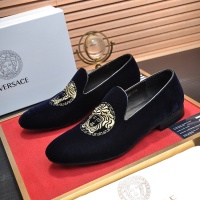 Cheap Versace Leather Shoes For Men #1257480 Replica Wholesale [$85.00 USD] [ITEM#1257480] on Replica Versace Leather Shoes