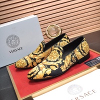 Cheap Versace Leather Shoes For Men #1257484 Replica Wholesale [$85.00 USD] [ITEM#1257484] on Replica Versace Leather Shoes