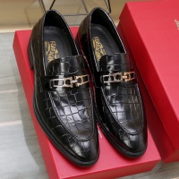 Cheap Salvatore Ferragamo Leather Shoes For Men #1257534 Replica Wholesale [$98.00 USD] [ITEM#1257534] on Replica Salvatore Ferragamo Leather Shoes