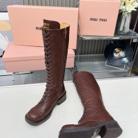 Cheap MIU MIU Boots For Women #1258664 Replica Wholesale [$158.00 USD] [ITEM#1258664] on Replica MIU MIU Boots