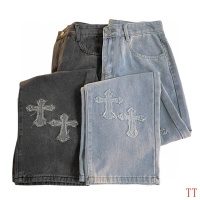 Cheap Chrome Hearts Jeans For Men #1259390 Replica Wholesale [$45.00 USD] [ITEM#1259390] on Replica Chrome Hearts Jeans