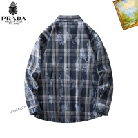 Cheap Prada Shirts Long Sleeved For Men #1260339 Replica Wholesale [$40.00 USD] [ITEM#1260339] on Replica Prada Shirts