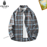 Cheap Prada Shirts Long Sleeved For Men #1260356 Replica Wholesale [$40.00 USD] [ITEM#1260356] on Replica Prada Shirts