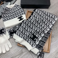 Cheap Chanel Hat and Scarf and Glove Set #1260899 Replica Wholesale [$72.00 USD] [ITEM#1260899] on Replica Chanel Hat and Scarf and Glove Set