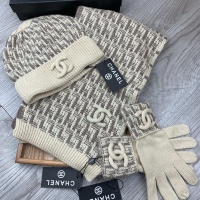 Chanel Hat and Scarf and Glove Set #1260900