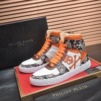 Cheap Philipp Plein PP High Tops Shoes For Men #1265113 Replica Wholesale [$105.00 USD] [ITEM#1265113] on Replica Philipp Plein PP High Tops Shoes