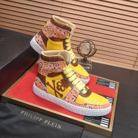 Cheap Philipp Plein PP High Tops Shoes For Men #1265780 Replica Wholesale [$105.00 USD] [ITEM#1265780] on Replica Philipp Plein PP High Tops Shoes