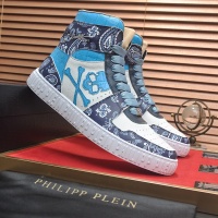 Cheap Philipp Plein PP High Tops Shoes For Men #1265781 Replica Wholesale [$105.00 USD] [ITEM#1265781] on Replica Philipp Plein PP High Tops Shoes