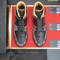 Cheap Philipp Plein PP High Tops Shoes For Men #1265784 Replica Wholesale [$105.00 USD] [ITEM#1265784] on Replica Philipp Plein PP High Tops Shoes